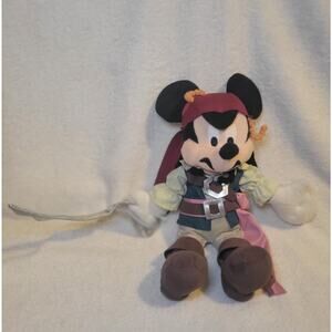 Disney Mickey Mouse Jack Sparrow Pirates of the Caribbean Disney Parks Plush 12”